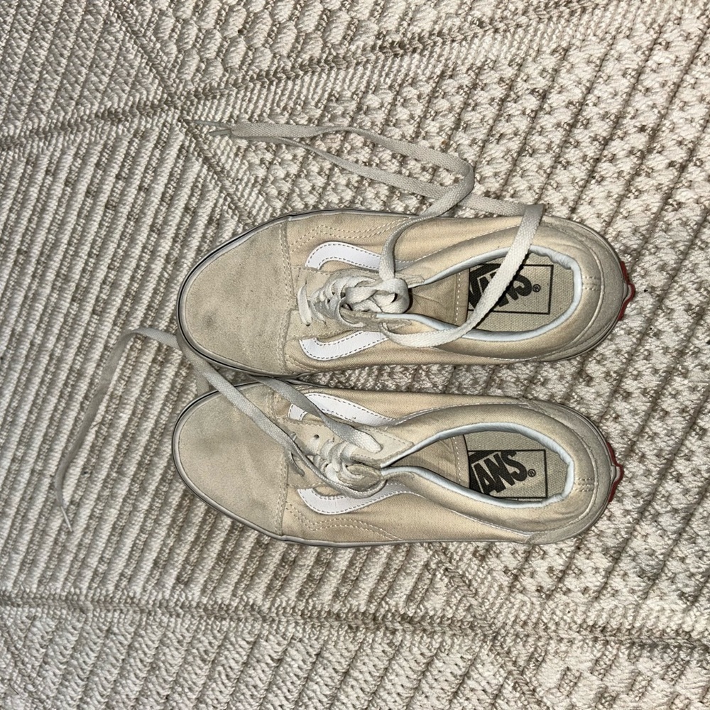 Vans Women's Off-White Canvas Sneakers